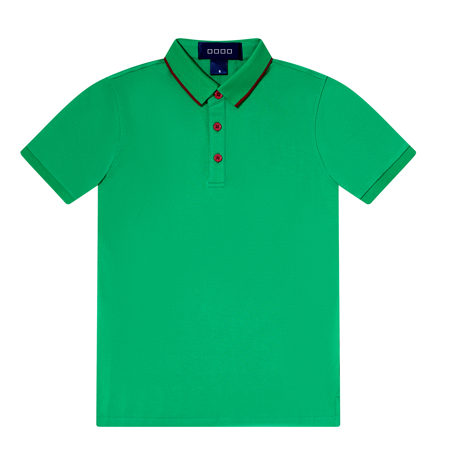 Contrast Color Collar Polo Shirt